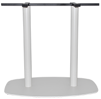 ARC TABLE BASE 730H 800MM X 500MM WHITE