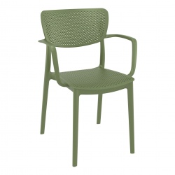 polypropylene-hospitality-seating-loft-armchair-olive-green-front-side