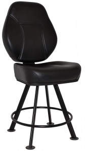 CAIRO GAMING STOOL 4LEG METAL BLACK