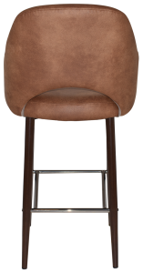 ALBURY SIDE STOOL 750MM - ARMS METAL DARK WALNUT