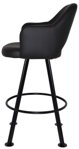 ALBURY CLUB SIDE STOOL 780MM -  Arms Metal Base