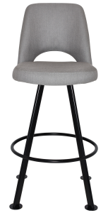 ALBURY CLUB SIDE STOOL 780MM - No Arms Metal Base