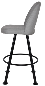 ALBURY CLUB SIDE STOOL 780MM - No Arms Metal Base