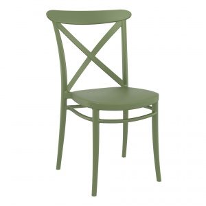 cafe-polypropylene-cross-chair-olive-green-front-side