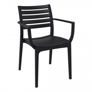 dining-artemis-armchair-black-front-side