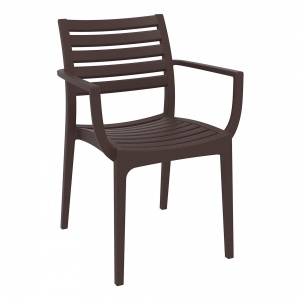 dining-artemis-armchair-brown-front-side