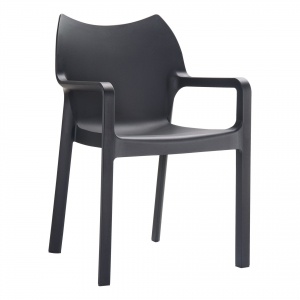 outdoor-plastic-seating-diva-chair-black-front-side