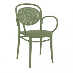 restaurant-plastic-dining-marcel-xl-armchair-olive-green-front-side